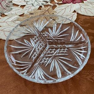 Clear crystal plate.